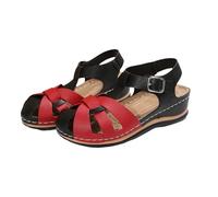 Sandali da passeggio con supporto per arco plantare da donna sandali con cinturino a punta chiusa per le donne sandali sportivi ortopedici sandali da trekking traspiranti leggeri cursori romani