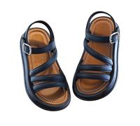 Sandali da ragazza con punta aperta - alla moda, carini e versatili per l'inverno stivali da caccia da uomo, Nero , 23 EU
