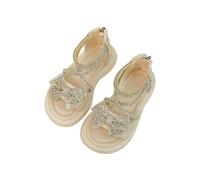 Sandali da ragazza da principessa con strass Bowknot alla moda in cristallo scarpe per bambini con fondo morbido sandali casual comode scarpe casual per matrimonio, compleanno, damigella d'onore