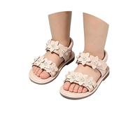 Sandali da ragazza, scarpe, pantofole, in pelle, per bambini, sandali estivi, sandali per bambini, sandali con zeppa 50