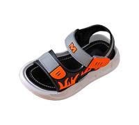 Sandali da ragazzo traspiranti per bambini leggeri comodi per esterni scarpe estive casual per bambini da 1 a 11 anni, sandali super fit, grigio., 31 EU Stretta