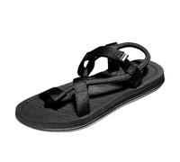 Sandali da spiaggia estivi da uomo con carattere casual per il tempo libero, per tutti i giorni, vacanze, appuntamenti, notti, scarpe senza dita in tinta unita abbinabili a pantaloncini con tacco