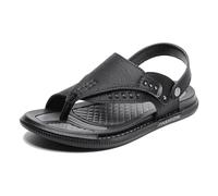 Sandali da Spiaggia Estivi da Uomo con Supporto Plantare Ortopedico Ciabatte Ortopediche alla Moda Fascite Plantare, per Alleviare Il Dolore, Alluce Valgo(Black,43 EU)