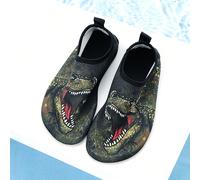 Sandali da spiaggia per bambini, sandali mimetici da ragazzo con dinosauri della giungla, suola morbida, leggeri e traspiranti, adatti per spiaggia, acqua, fiume, arrampicata, con calzini elastici EUR