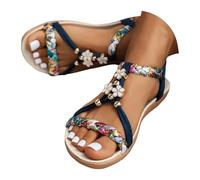 Sandali da spiaggia per le donne 2026 Espadrillas con plateau casual di ampia larghezza, punta aperta, cinturino elastico alla caviglia, scarpe da passeggio casual comode in spiaggia per le vacanze a