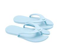 Sandali da spiaggia - Sandali da bagno ad asciugatura rapida, pieghevoli, per viaggi, giardino, yoga, piscina, doccia, comode pantofole per viaggi d'affari, interni, Blu, 37 EU