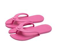 Sandali da spiaggia - Sandali da bagno ad asciugatura rapida, pieghevoli, per viaggi, giardino, yoga, piscina, doccia, comode pantofole per viaggi d'affari, interni, Rosa acceso., 37 EU