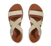 Sandali da trekking da donna a piedi comfort piattaforma scarpe da spiaggia antiscivolo traspiranti pantofole punta aperta boemia cicla donna primavera estate zeppa con tacco blocco, bianco, 40 EU
