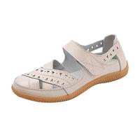 Sandali da trekking da donna, impermeabili, eleganti, senza tacco, per sport all'aria aperta, leggeri, per il tempo libero, da spiaggia, con suola morbida, per camminare, per lo sport, beige., 41 EU