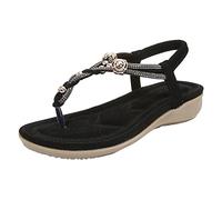 Sandali Da Trekking Donna Flip Flops Infradito Piscina Punta Aperta Pantofola Moda Scarpe Este Donna Scarpe Nude Piedi Mules Claquette Casual Piattaforma A Buon Mercato, Nero , 38 EU