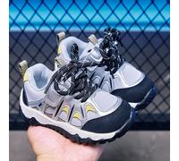 Sandali da trekking traforati per bambini piccoli, 2 modi di indossare, con lacci + chiusura a strappo, suola morbida antiscivolo, scarpe sportive da esterno per bambini EUR21,EUR22,EUR23,EUR24,EUR25,