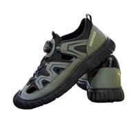 Sandali da trekking uomo con punta chiusa Scarpe acqua in pizzo rotanti rapidi ginnastica in mesh traspirante antiscivolo Zoccoli estivi leggeri Calzature spiaggia estive