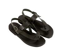 Sandali da uomo FATTI A MANO in pelle Made in Italy colore Nero