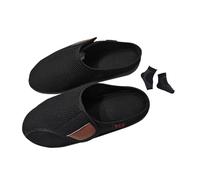 Sandali Da Uomo Per Diabetici, Pantofole Da Uomo Ortopediche Traspiranti Regolabili Slip-on Per Diabetici Con Piedi Gonfi, Scarpe Casual Ortopediche Fascite Plantare, Anziani, Piedi Gonfi(Black,44 EU)