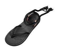 Sandali da uomo | sandali da trekking da uomo impermeabili sandali da trekking, comodi sandali da corsa, antiscivolo, ergonomici, suola piatta, Nero , 42 EU