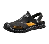 Sandali da uomo Sport Estate Spiaggia Pantofole Scorrevoli Outdoor Remote Pantofole Sandali Mens Slide Sandalo 12, Nero , 6.5 UK 3X-Narrow