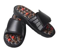 Sandali di acupressione per massaggiatore per massaggiatore sandali di agopuntura sandali acupoint pantofole scarpe sandali di riflessologia con bottoni caricati a molla e cinghie regolabili per uomi