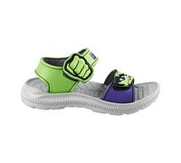 Sandali di Hulk - Verde e Viola - 28 - Prodotti in 100% EVA - Sandali per Mare con Chiusura a Strappo - Prodotto Originale Ideato in Spagna
