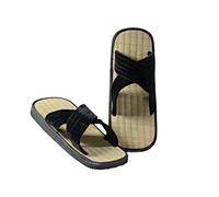 Kwon Zoris, pantofola in paglia di riso modello asiatico, 60010, Nero , 40/42