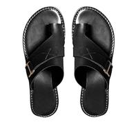 Sandali di supporto ' plantare per le donne,Sandali di supporto ' plantare,Pantofole sandali con zeppa in pelle leggera - Cunei da passeggio con supporto ' plantare per l, Nero