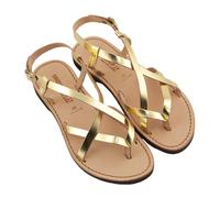 SANDALI DONNA BASSI ORO Modello Collier