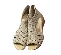 Sandali Donna Comodi E Resistenti Sandali Romani Traspiranti A Plateau Trendy Ciabattine con Memory Foam Da Spiaggia