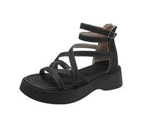 Sandali Donna Comodi Estive Comode Sandali con Zeppa Ortopedici Eleganti Leggere Antiscivolo Sandalo Cerimonia Offerta Moda Aperta Sandals Da Sera Cuoio Artificiale Scarpe Tacchi Piscina Mare