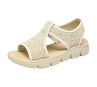 Sandali Donna Comodi Leggere Mesh Comode Sandali Punta Aperta Con Zeppa Sportive Traspirante Scarpe Supporto Arco Plantare Ortopedici Eleganti Estive Sandalo Camminare Antiscivolo Offerta 2025 Mare