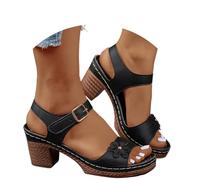 Sandali Donna Con Zeppa Cinturino Alla Caviglia estivi da spiaggia Casual Antiscivolo Scarpe Sera Confortevoli Leggeri Ortopediche Romani Sandals Espadrillas Piscina Mare