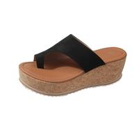 Sandali Donna Elegante Sandali Donna Estive con Zeppa Alta Pantofole da Casa Ciabatte da Doccia Sneakers Donna Zeppa Scarpe con Zeppa di Corda Ciabatte Donna Estive