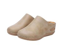 Sandali Donna Eleganti Chiuse Davanti Sandali Comode Con Zeppa Estive Ciabatte Vintage Traspirante Comodi Trekking Sabot Camminare Bassi Anziani Zeppe Slippers Casual Leggeri Pantofole Mare Piscina