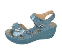 Sandali Donna Estate Camminando Confortevole Ortopedico Scarpe Piattaforma Scratch Traspirante Punta Aperta Sandali Da Spiaggia, azzurro, 41 EU