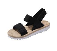 Sandali Donna Estate Camminando Confortevole Ortopedico Scarpe Piattaforma Scratch Traspirante Punta Aperta Sandali Da Spiaggia, Kaki 2., 41 EU