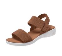 Sandali Donna Estate Camminando Confortevole Ortopedico Scarpe Piattaforma Scratch Traspirante Punta Aperta Sandali Da Spiaggia, Marrone 5, 37 EU