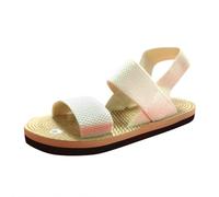 Sandali Donna Estate Camminando Confortevole Ortopedico Scarpe Piattaforma Scratch Traspirante Punta Aperta Sandali Da Spiaggia, Beige 2, 38 EU
