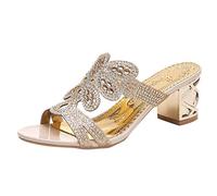 Sandali Donna Estive Bohemia Estive Punta Aperta Sandalo Con Zeppa Comodi Strass Eleganti Leggere Sandali Traspiranti Casual Spiaggia Moda Infradito Da Mare Piatto Vintage Sandalo Da Passeggio