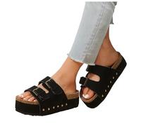 Sandali Donna Estive Ciabatte Sughero Gioiello Eleganti Comode Sandalo Estivo Pantofole E Estivi In Blu Bianchi Cuoio Comodo Casa Platform Basse Comodi Bassi Zoccoli Ciabatta Estiva Da 38