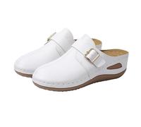 Sandali Donna Estive Comode Chiuse Davanti - Sandali Donna Zeppa Bassa | Platform Con Suola Antiscivolo Sandalo Slip-On Facili Da Mettere Ciabatte Punta Chiusa Vintage Scarpe Casual Da Esterno