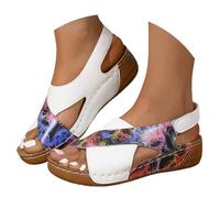 Sandali Donna Estive Comode Sandali Ortopedici Eleganti Comodi Con Zeppa Sandalo Trekking Sportivi Leggeri Sandalo Con Strappo Moda Cuoio Artificiale Scarpe Estivi Passeggio Aperta Antiscivolo 2025