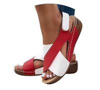 Sandali Donna Estive Comode Sandali Ortopedici Eleganti Comodi Con Zeppa Sandalo Trekking Sportivi Leggeri Sandalo Con Strappo Moda Cuoio Artificiale Scarpe Estivi Passeggio Aperta Antiscivolo 2025