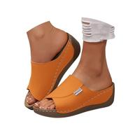 Sandali Donna Estive Comode Sandalo Ciabatte Eleganti Con Zeppa Ciabatta Scarpe Ortopedici Estivi Plantare Estraibile Ortopedico Estivo Da Basse Comodi Aperte Elegante Tacco Ortopediche Bassi A39