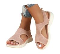 Sandali Donna Estive con Zeppa Comodi Eleganti Sandali Ortopedici per Alluce Valgo Casual Leggeri Sandalo Trekking Mesh Traspirante Lavabili Scarpe Estivi Aperta Antiscivolo Sandalo Sportivo Passeggio