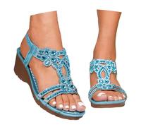Sandali Donna Estive Eleganti Brillantini Ciabatte Comodi Scarpe Aperte Elegante Estivi Sandalo Comodo Argento Strass Infradito Gioiello Bianchi Estivo Da Sera Comode