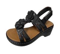 Sandali Donna Estive Eleganti Comode Leggere Sandali Con Zeppa E Plateau Ortopedici Trekking Antiscivolo Sandalo Vintage Sportive Cuoio Artificiale Scarpe Da Passeggio 2025 Casual Sandals Spiaggia