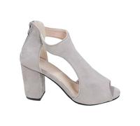 Sandali Donna Estive Eleganti con Tacco, Scarpe Estive Comode Elegante, Sandali Cerimonia con Cinturino alla Caviglia, Heeled Sandal con Cerniera sul Tacco Posteriore, Sandalo Tacchi Sposa Tango Latin