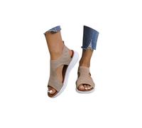 Sandali Donna Estive Ortopediche 2025 Elegante Comodi Sandali Bassi Mesh Traspirante Pianta Larga Casual Leggero Sandalo Sportivo Trekking Lavabili Scarpe Estivi Aperta Antiscivolo Morbida Gomma Suola