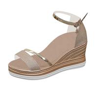 Sandali Donna Estive Ortopedici Punta Aperta Traspirante Scarpe Estivi Vintage Eleganti Comodi Sandali Con Zeppa Morbida Supporto Arco Sandalo Da Mare Leggere Spiaggia Moda Sandalo Da Passeggio