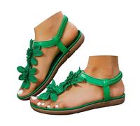 Sandali Donna Estive Tacco Basso Sportivi Sandalo Gioiello Plateau Scarpe Eleganti Comode Gladiatore Elegante Ciabatte Basse Pianta Larga Schiava Bassi Estivi Con Zeppa Estivo,Green,Verde,43