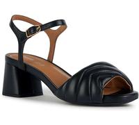 Geox D Genziana Mid, Sandal Donna, Black, 35 EU