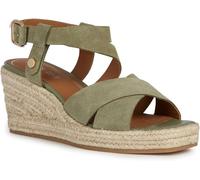Geox D Panarea, Sandali espadrillas Donna, Verde (Pistachio), 36 EU